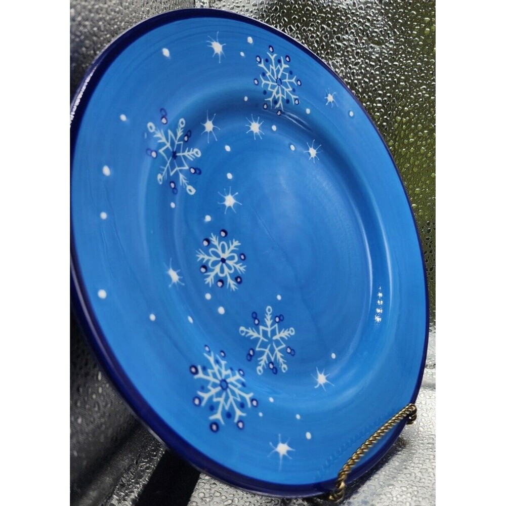 Pfaltzgraff Ice Crystals  Holiday/Winter Snowflakes Salad Plates (Set of Four) - Picture 15 of 16